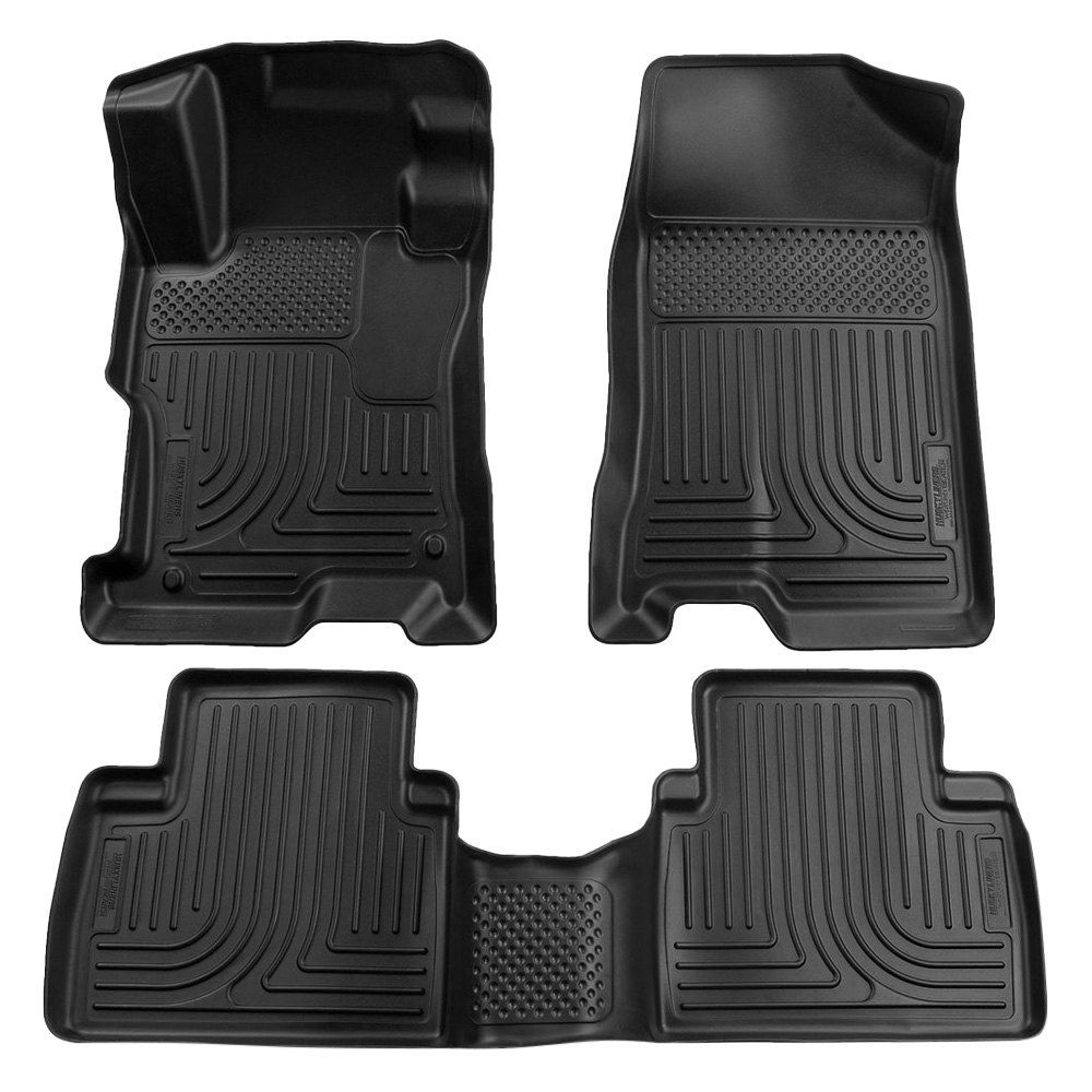 Husky Liners® • 98411 • WeatherBeater • Floor Liners • Black • Première et deuxième rangées