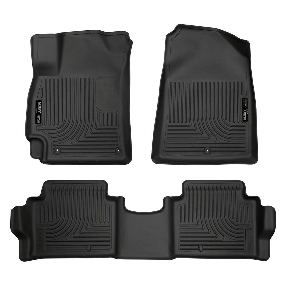 Husky Liners® • 98871 • WeatherBeater • Floor Liners • Black • First & Second Row