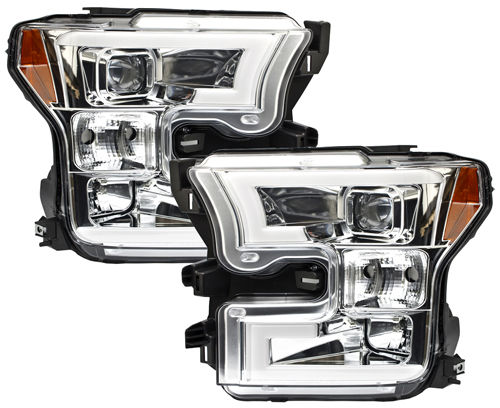 Headlight Chrome F150-250 Ld 15-17