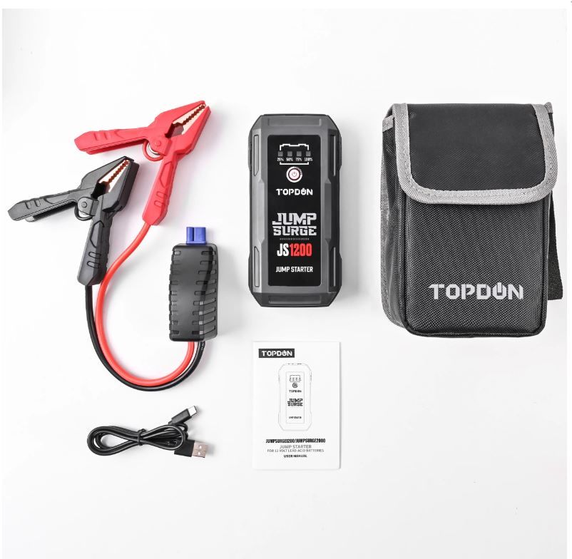 Topdon JS1200 - JumpSurge 1200, Peak Amp Jump-Starter and power bank