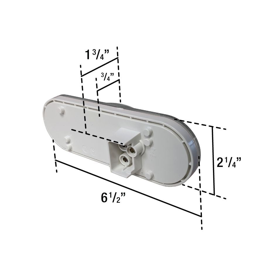 Uni-Bond LED2238-24C - 6.5" x 2.25" Side Marker 24 x LED Light Clear