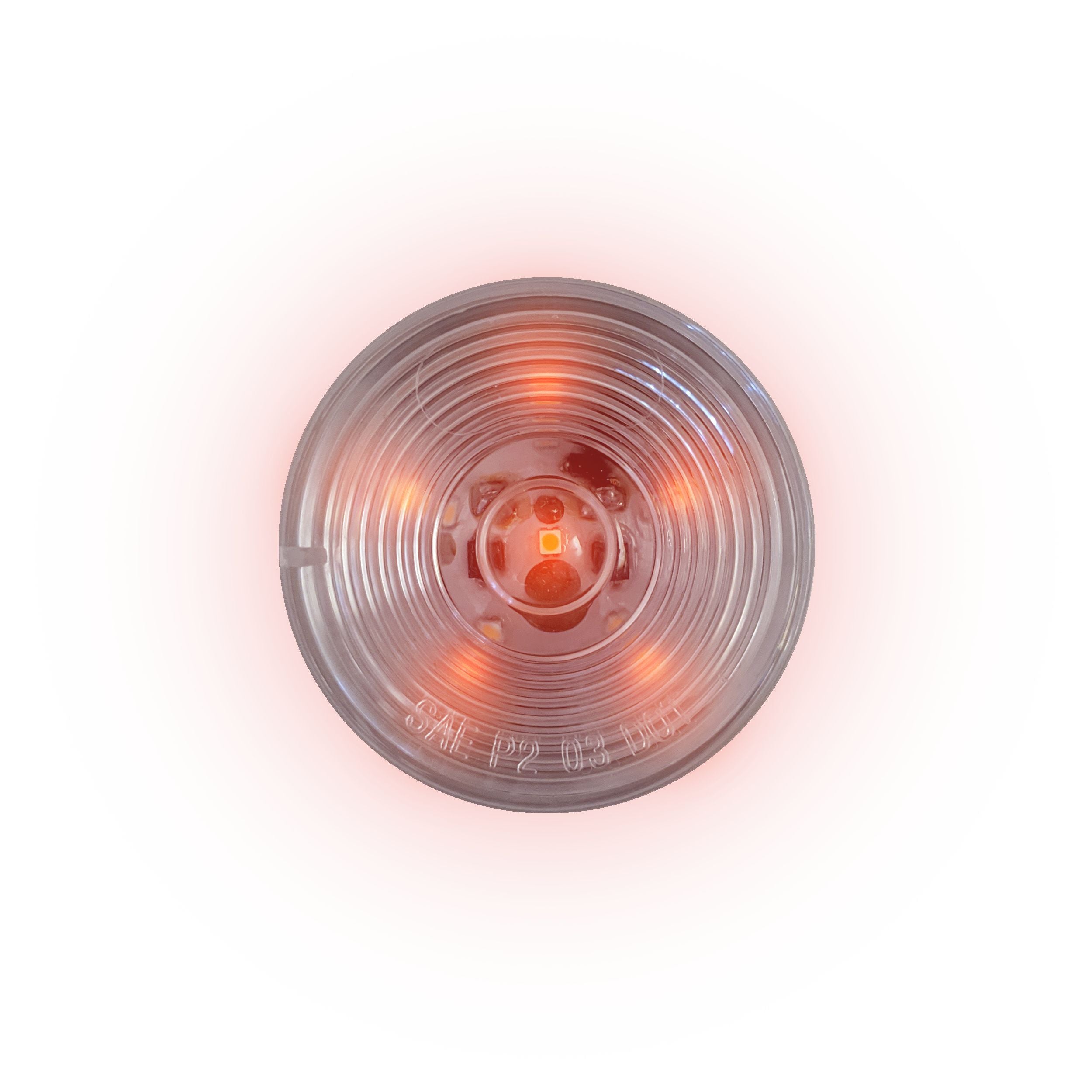 Uni-Bond LED2500C-6R - 2.5″ Round LED Marker Lamp – 6 Diodes Red