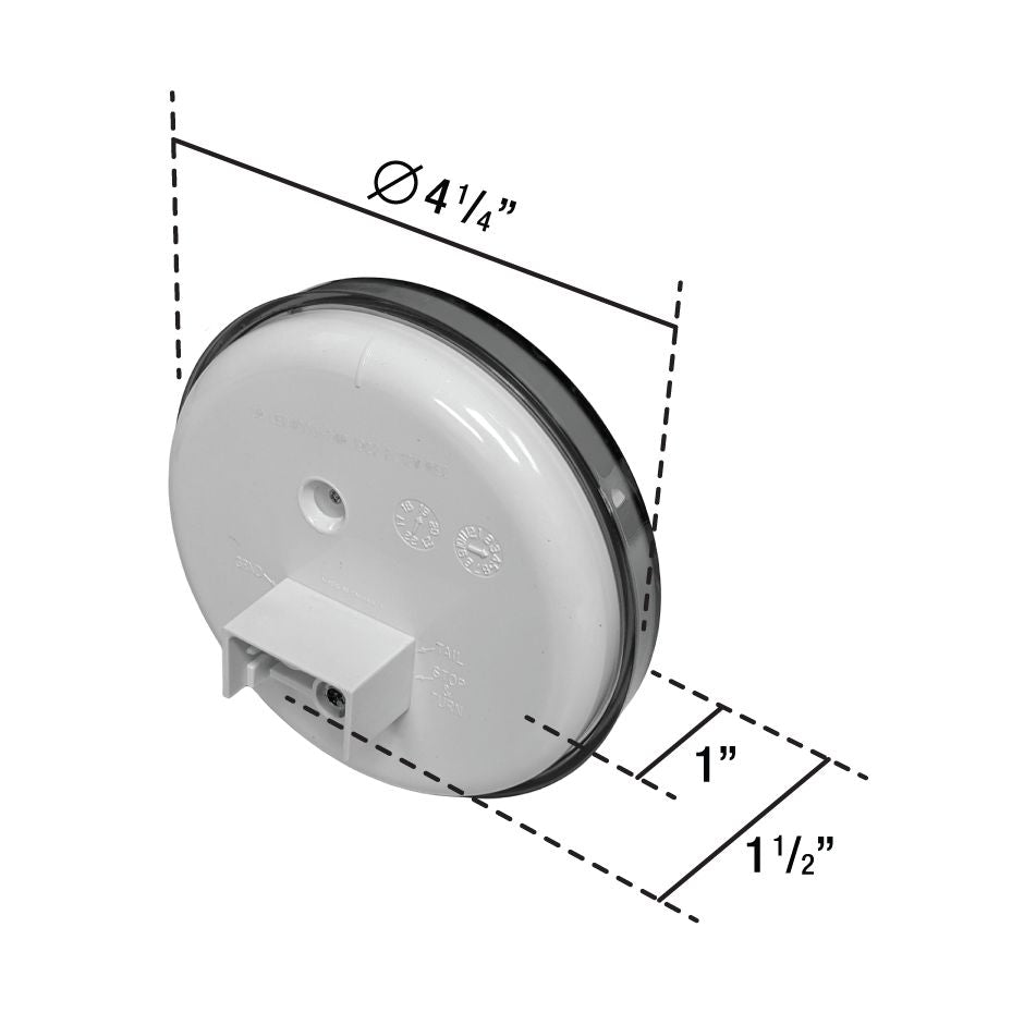 Uni-Bond LED4000-24C - 4.25" Round Back up LED Light White