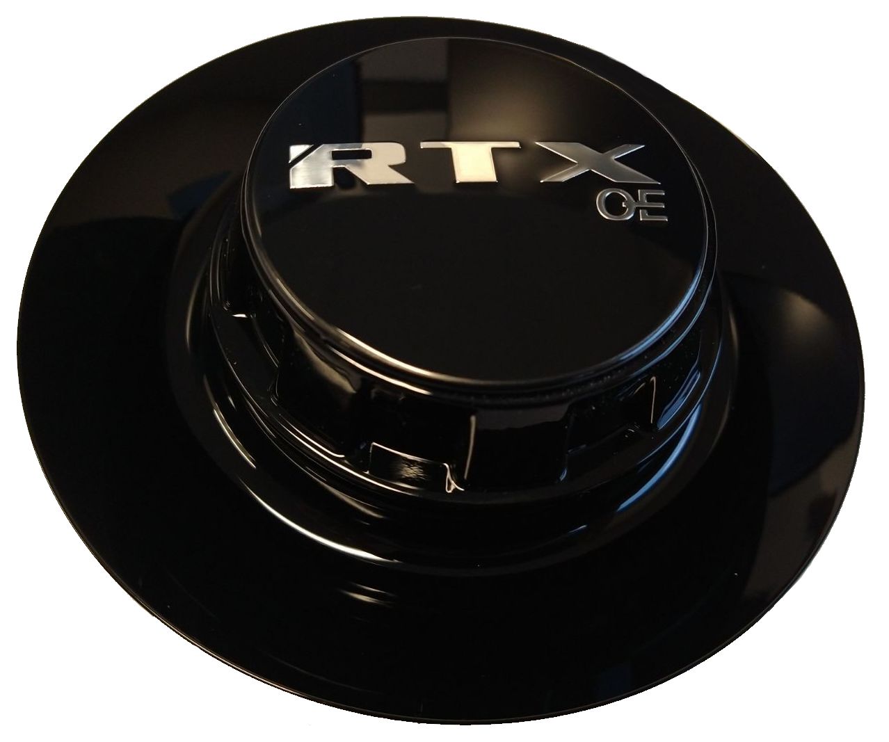 RTX M9007K154AB1OE - Center Cap Gloss BLK RTXoe Chrome / Aluminium Plate Gloss Blk - 2pcs