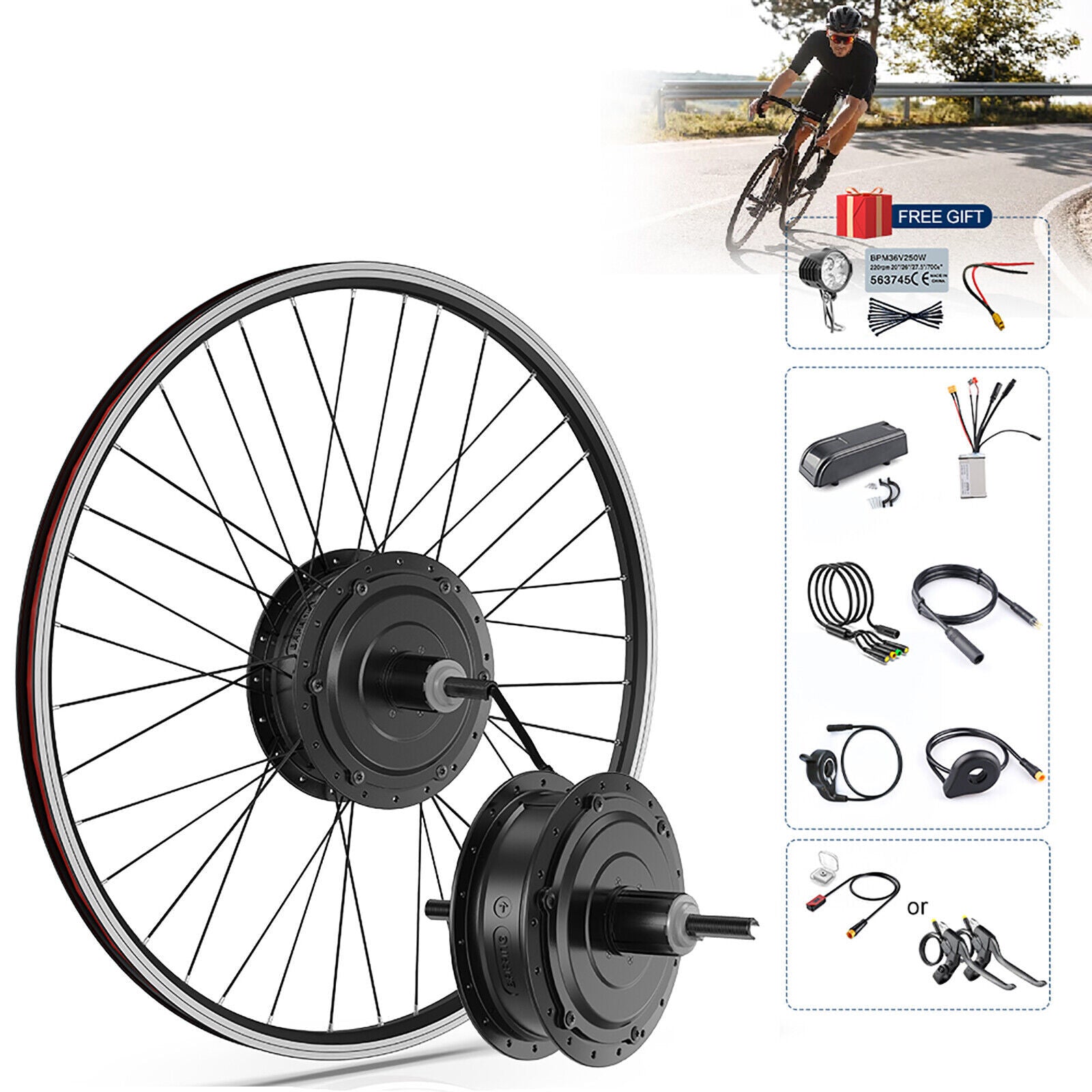 TIRE RIM KIT WITH MOTOR