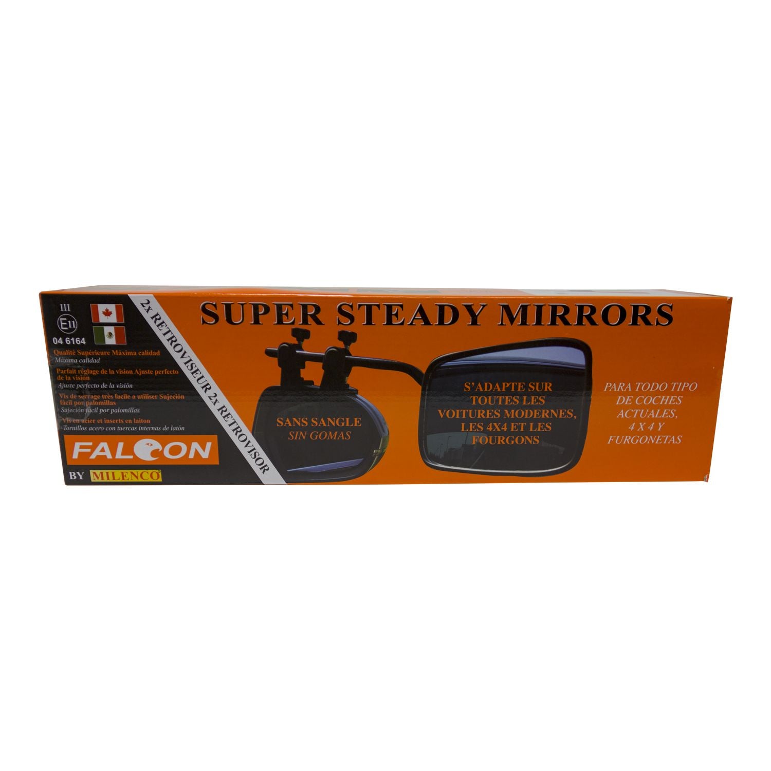 Milenco 4381 - Falcon Super Steady Mirror Double Pack