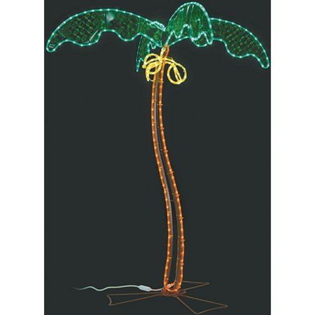 7' LED COCONUT PALM TREE