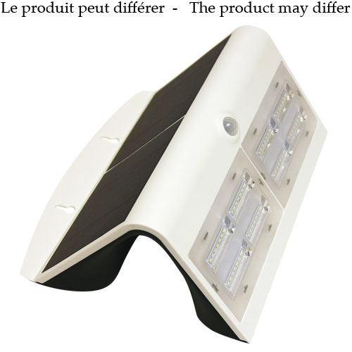 BLACK SOLAR WALL LAMP 6.5W