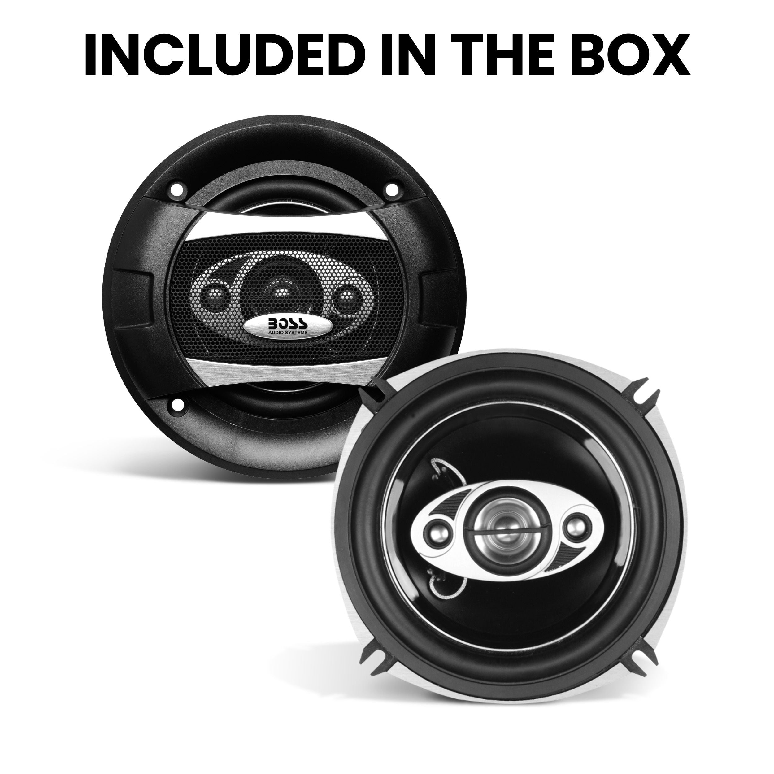 Boss P55.4C - Phantom 5.25" 4-Way 300W Full Range Speakers. (Sold in Pairs)