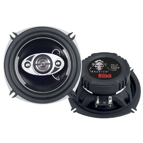 Boss P55.4C - Phantom 5.25" 4-Way 300W Full Range Speakers. (Sold in Pairs)