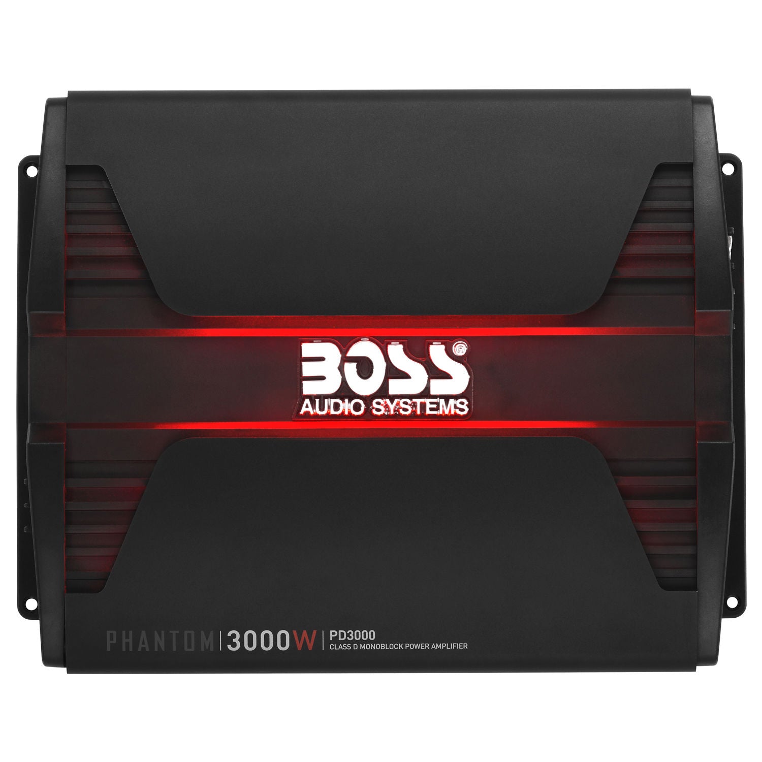 Boss PD3000 - Phantom MODEL 3000W High Output Monoblock, Class D Amplifier Dim:13"L 10.31"W 2.25"H