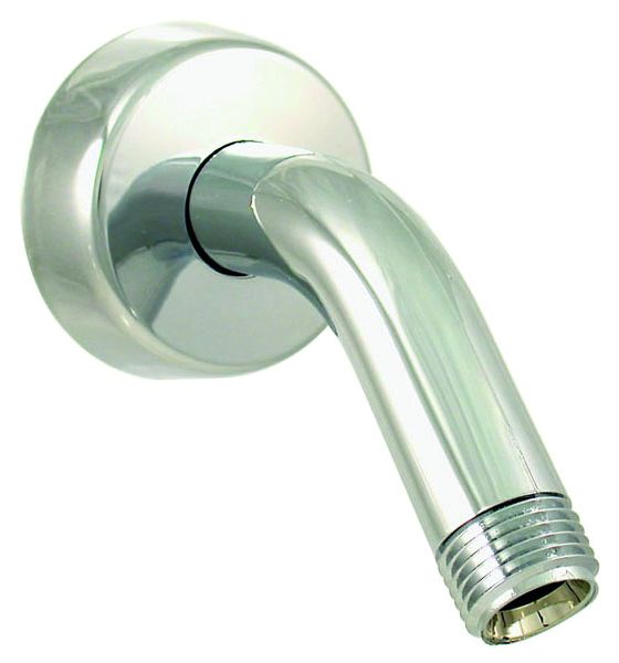 Valterra PF285001 - Shower Arm & Flange - 1/2″ - Plastic - Chrome Finish - Carded