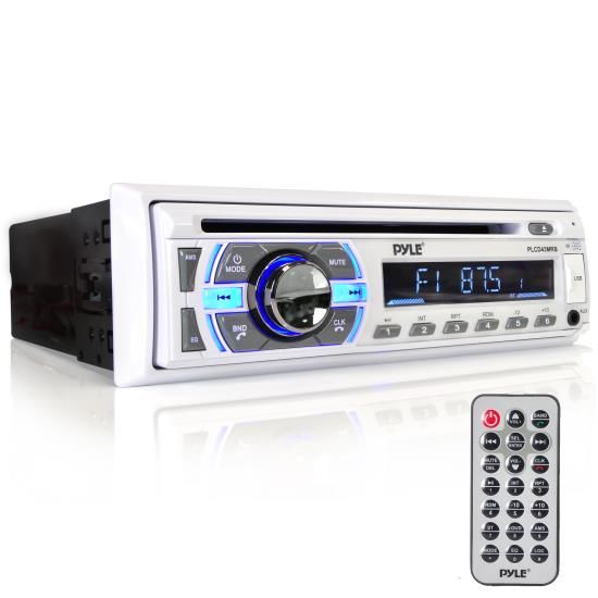 Pyle PLCD43MRB Marine Radio Single DIN CD/MP3/AUX-IN 300W