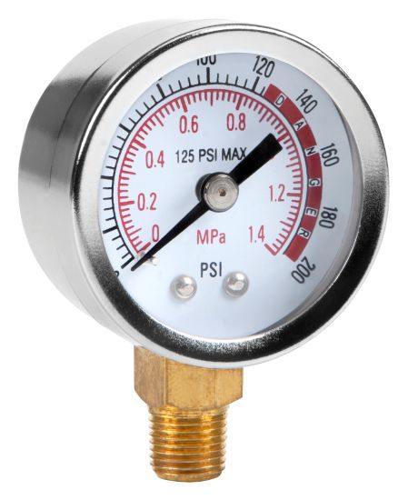 Performance Tools W10055 - Air Tank Gauge 1/8-NPT 200 PSI