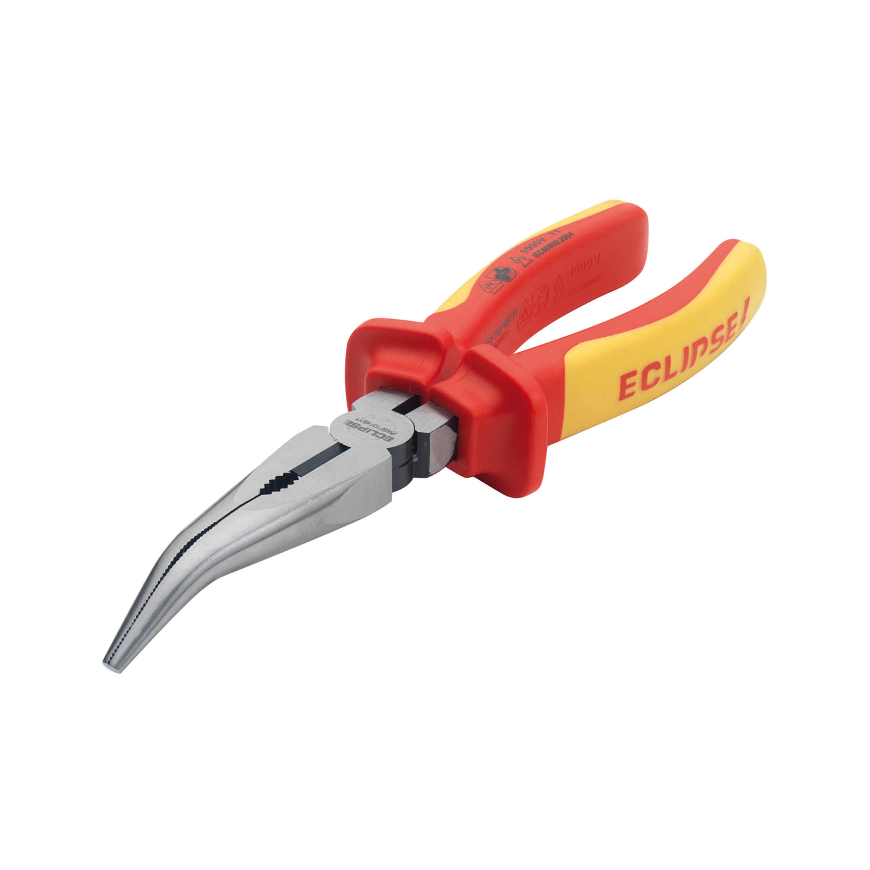 VDE - Bent Long Nose Pliers 8"