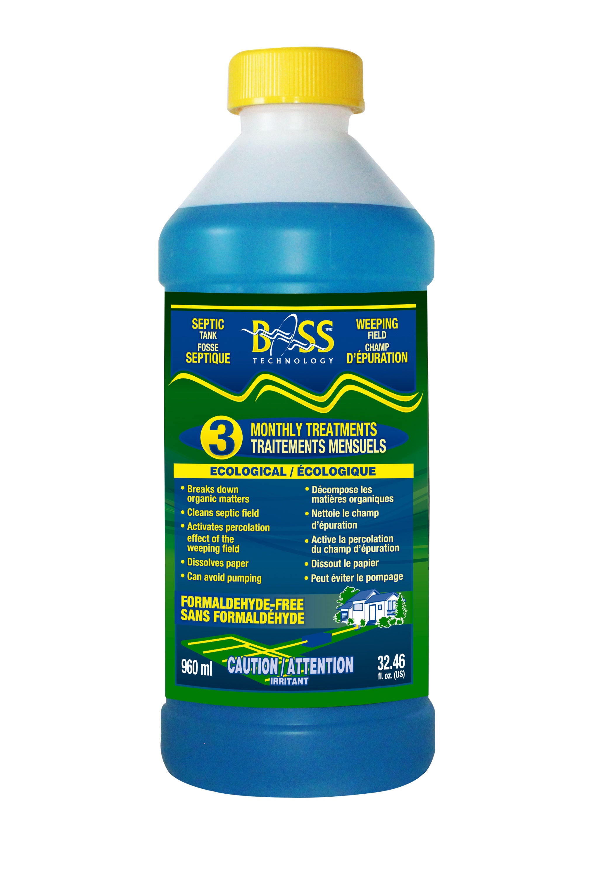 SeptiBoss Q1741 - Box of 12, Septic Tank & Weeping Field Treatment (960 ml)