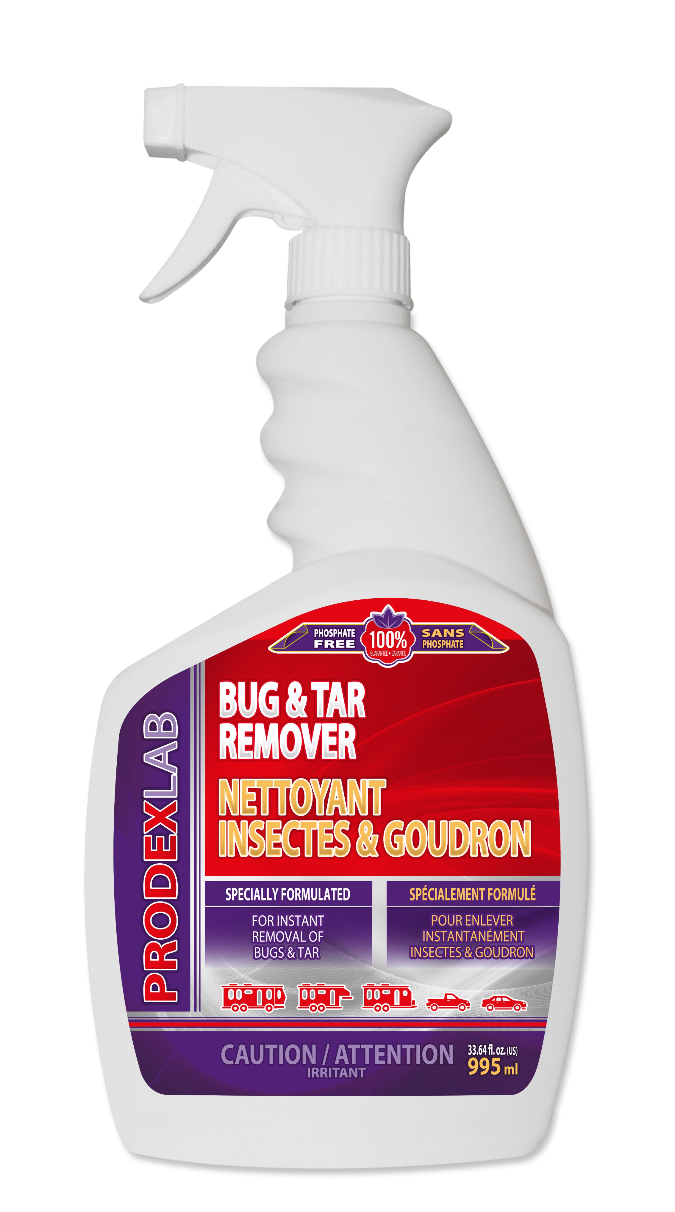 Prodexlab Q8200 - Box of 12, Prodexlab Bug & Tar Remover (995 ml)