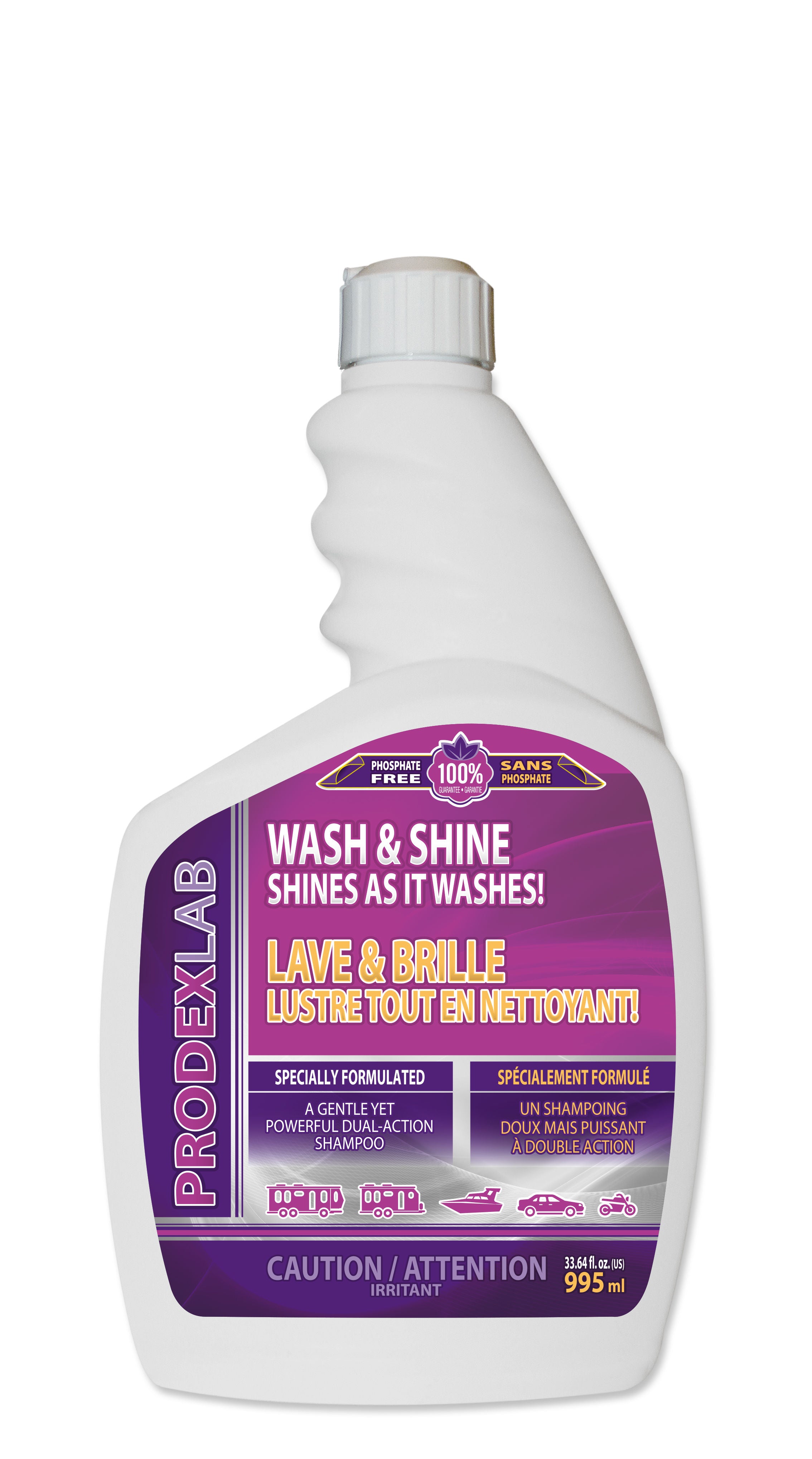 Prodexlab Q8700 - Box of 12, Prodexlab Wash & Shine (995 ml)