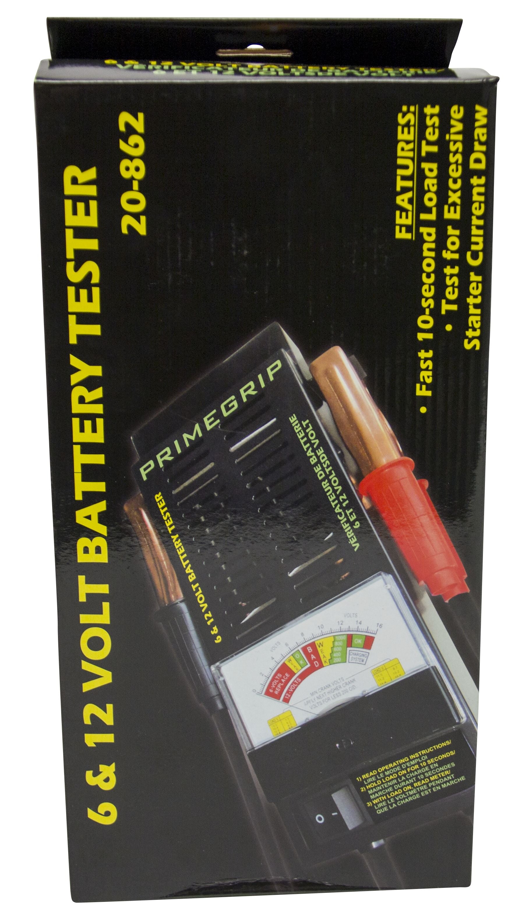 Battery Tester 6/12 Volts, 100 AMP