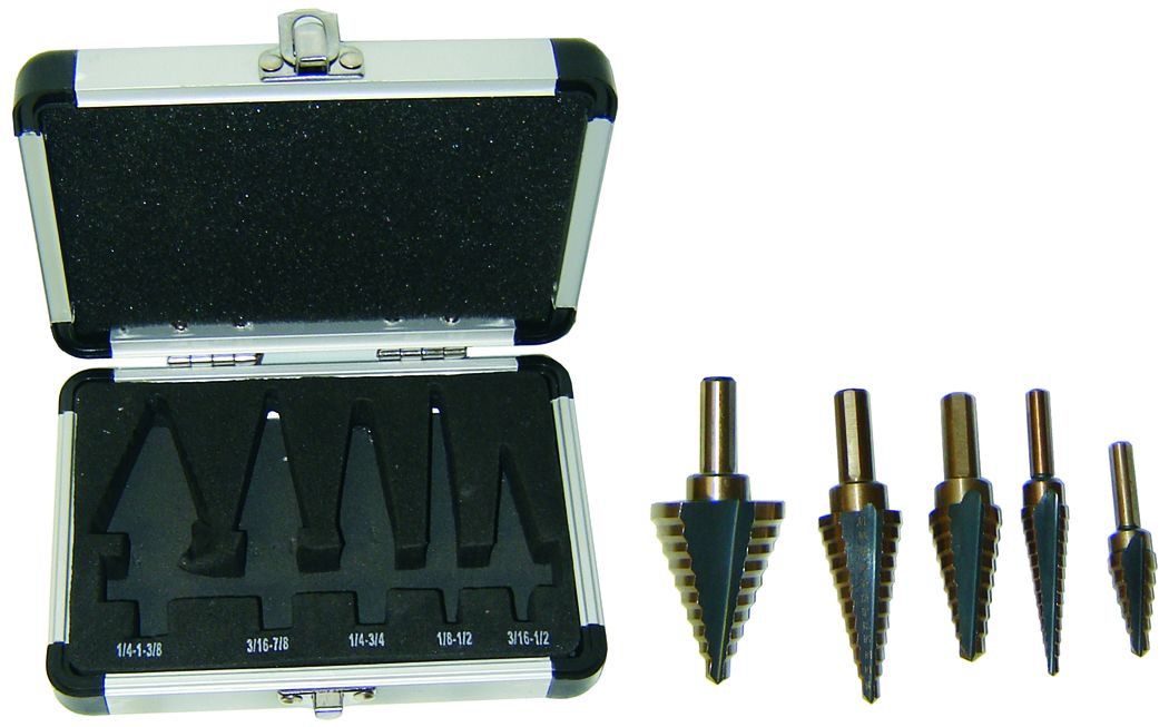 Step Drill Set-5 Pieces