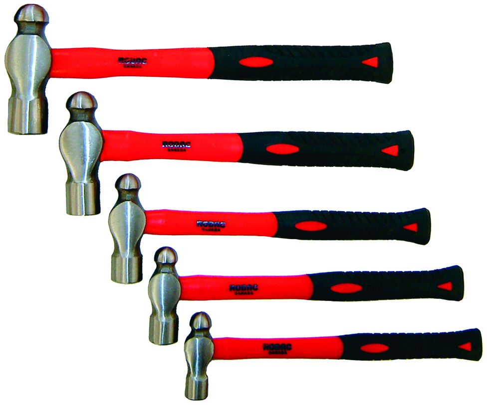 5 Pcs Mech.Fiber Handle Hammer