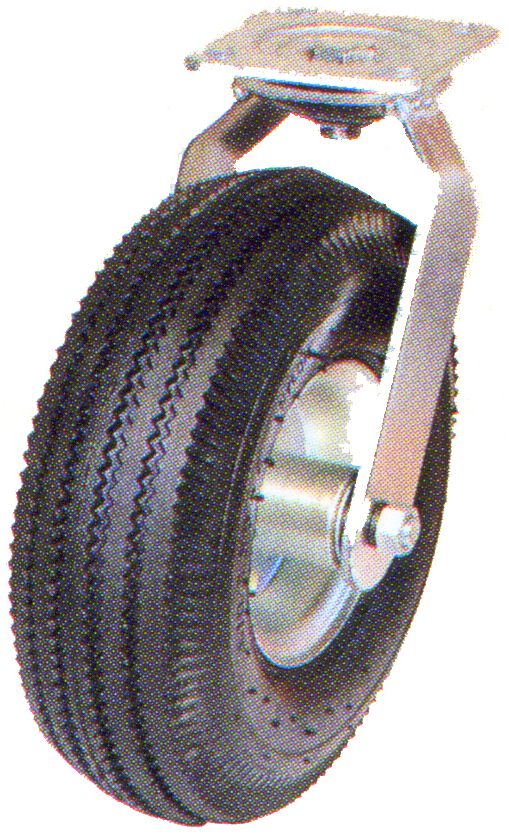 Heavy Duty Swivel Pneumatic Wheel 8"