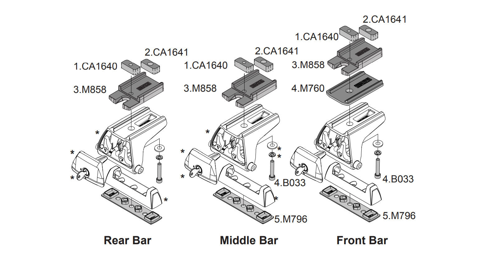 Rhino-Rack PLHS4 - Backbone Pioneer Leg Height Spacer