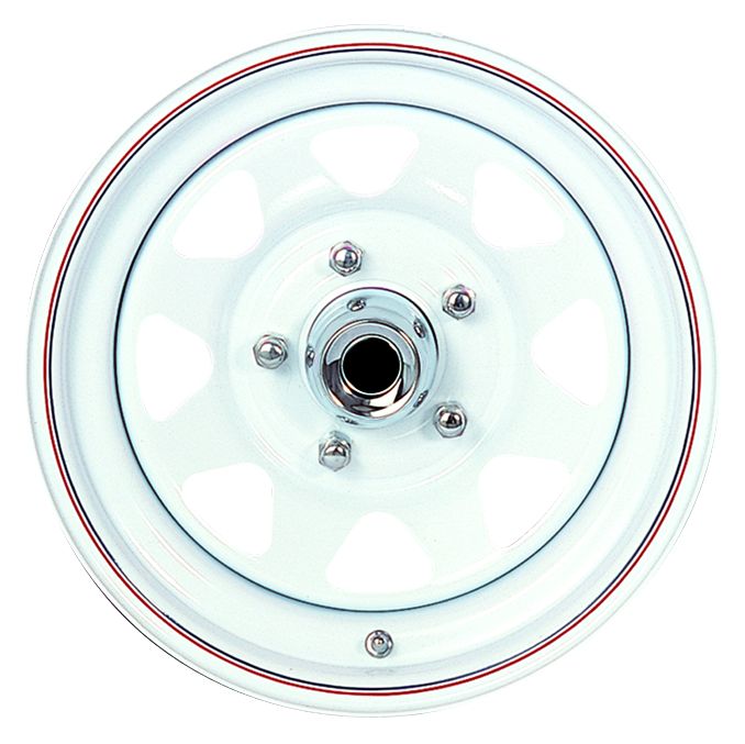 RT RT3718 - White Eight Spoke Rim 12"x4" 4-4 ET 0 CB2.56