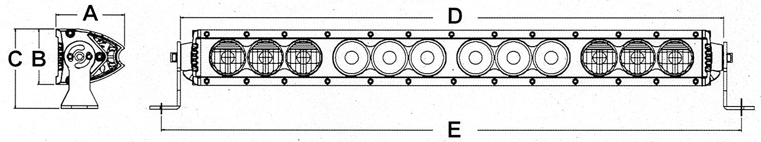 RTX NTM01-50C LED light bar 12015 lm 12V/165W