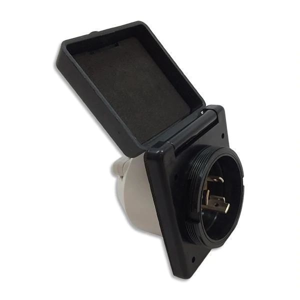 RVPRO 30 AMP RV INLET BLACK