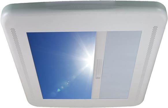 RV Products 00-03900 - MaxxAir MaxxShade Roof Vent Cover With Roller Shade - White