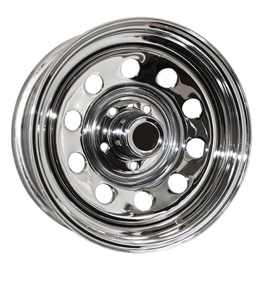 RT A08C-7660 - Chrome Modular Rim 16"x6" 0 Offset 4.28