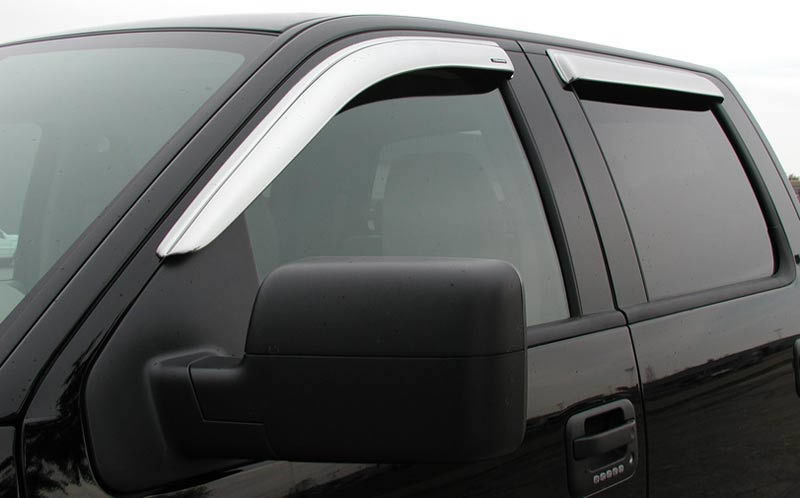 Stampede® • 6251-8 • Tape-Onz • Rain Deflectors • Ram 1500 11-18, 1500 Classic (Quad Cab) 19-24