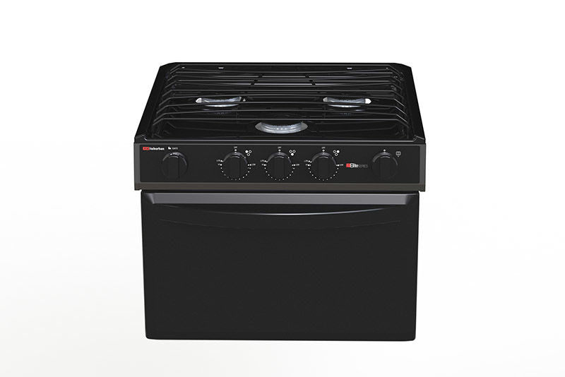 Suburban 3504A - Black 17" Range, 3 Burners / Piezo Ignition (SRNSXB1B1XBP2EX )