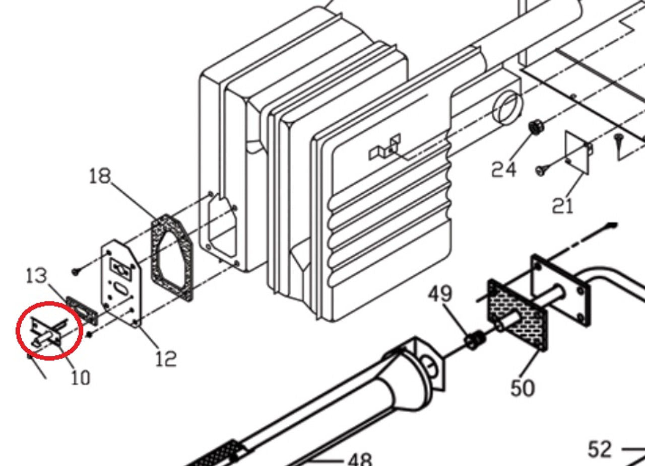 Suburban 525029 - RV Furnace Igniter Electrode (#231933)