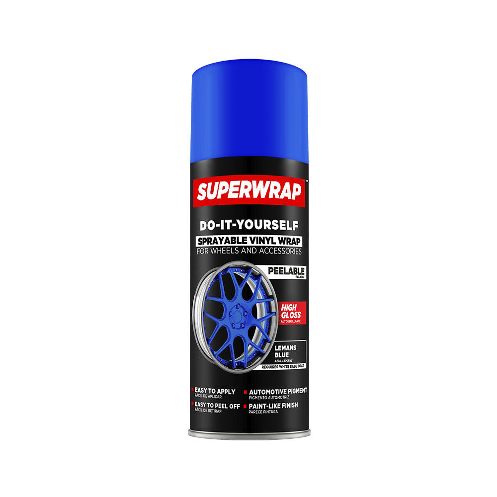 Superwrap SWGS10-CA - Solid Series, Lemans Blue Sprayable Vinyl Wrap, 313 g