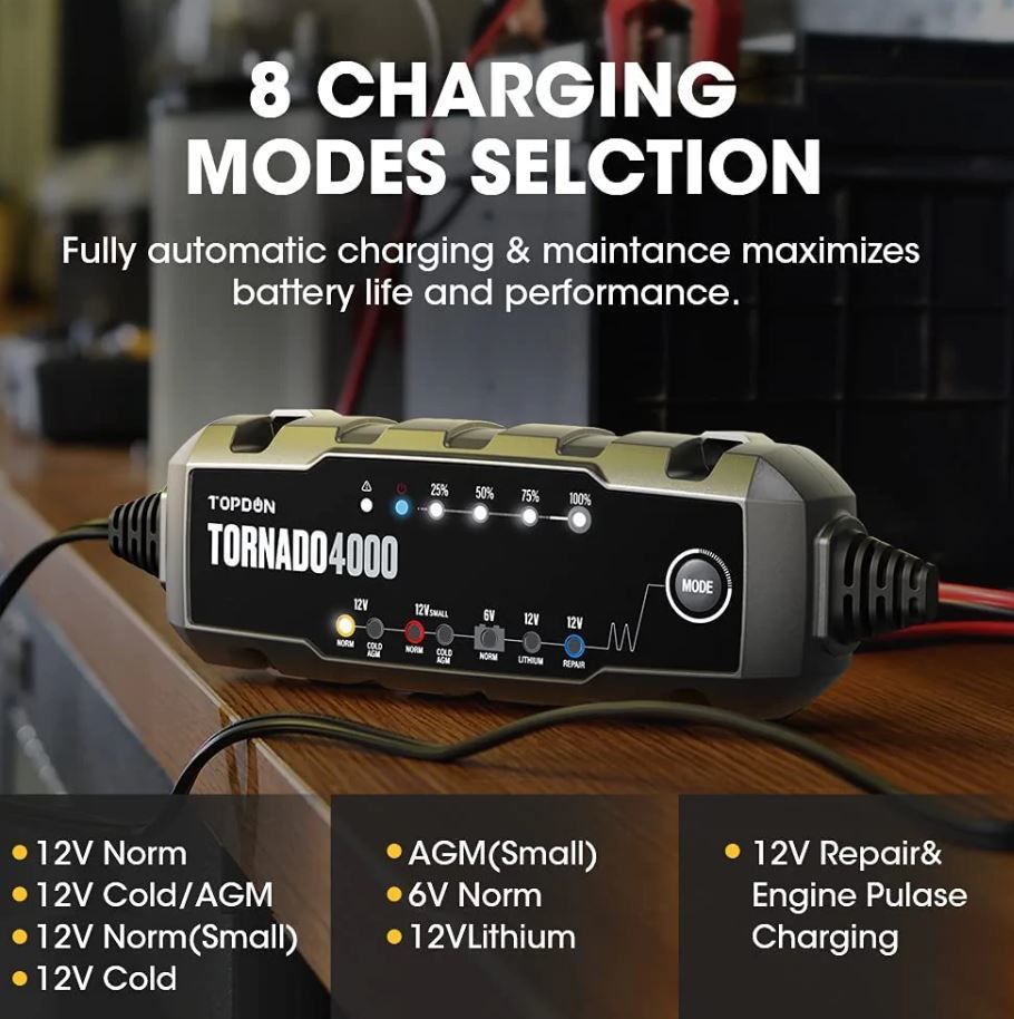 Topdon T4000 - Tornado 4000 Battery Charger