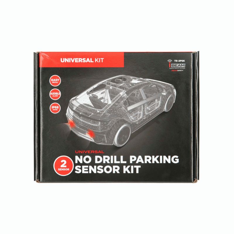 iBeam TE-2PSK - Universal Two Sensor No Drill Parking Sensor Kit