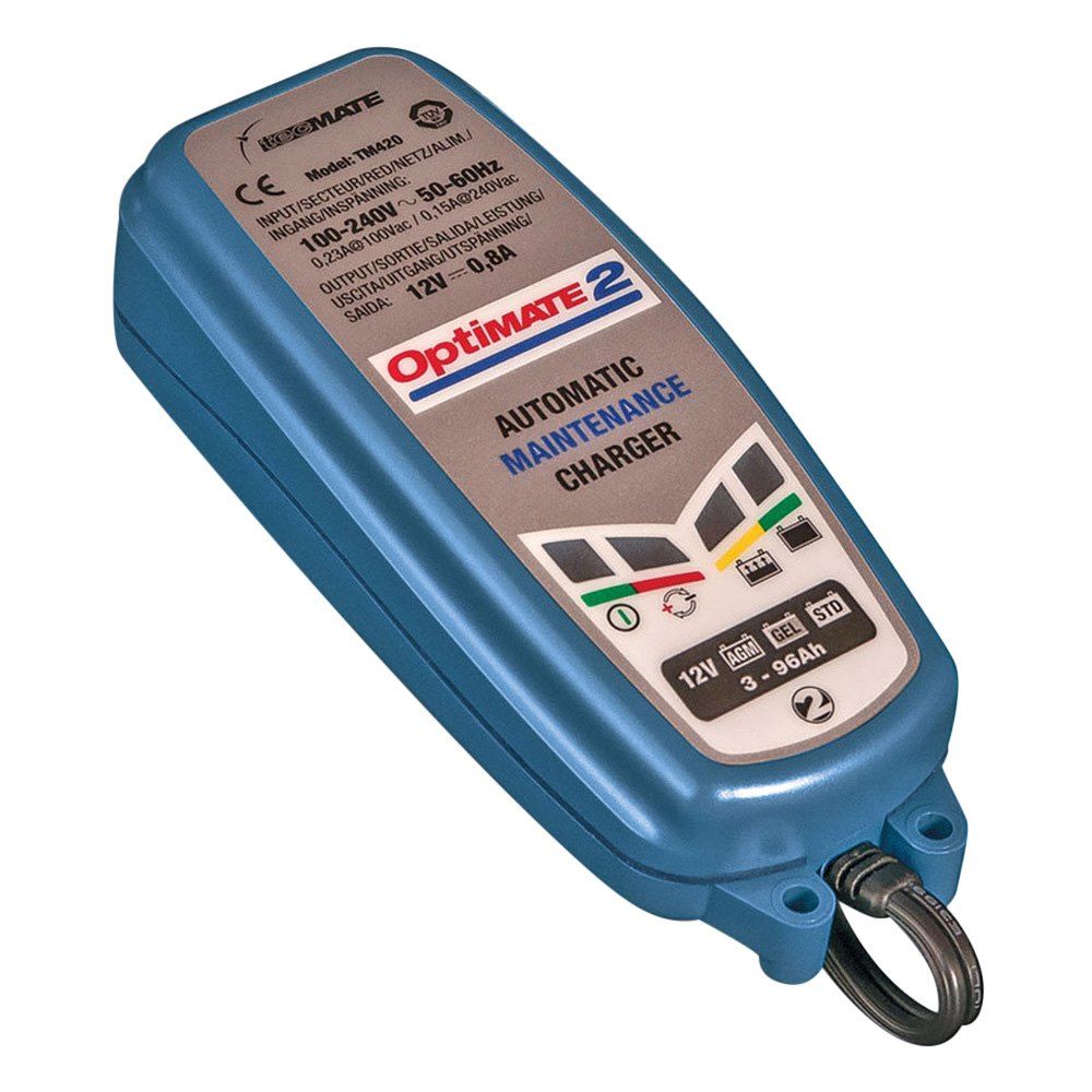 Techmate TM-421 - Optimate2, 12V 0.8A Battery Charger Maintainer