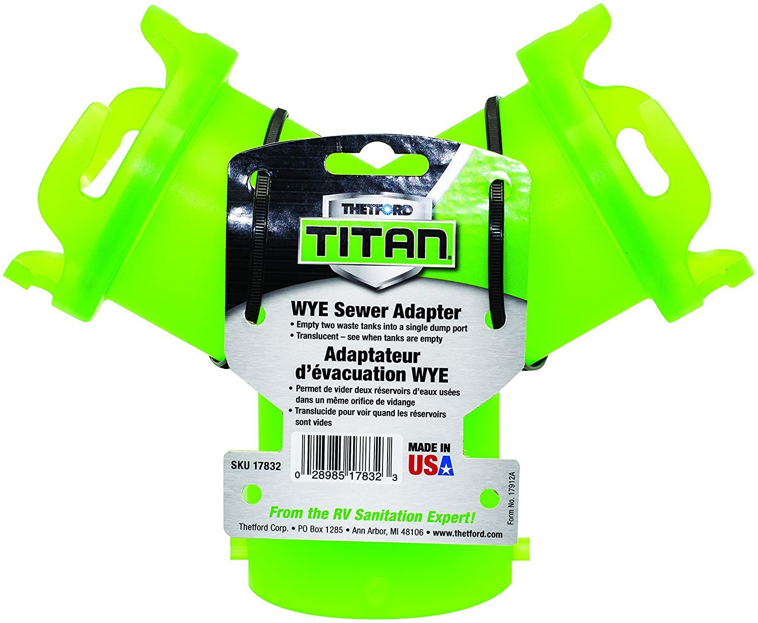 TITAN WYE SEWER ADAPTER