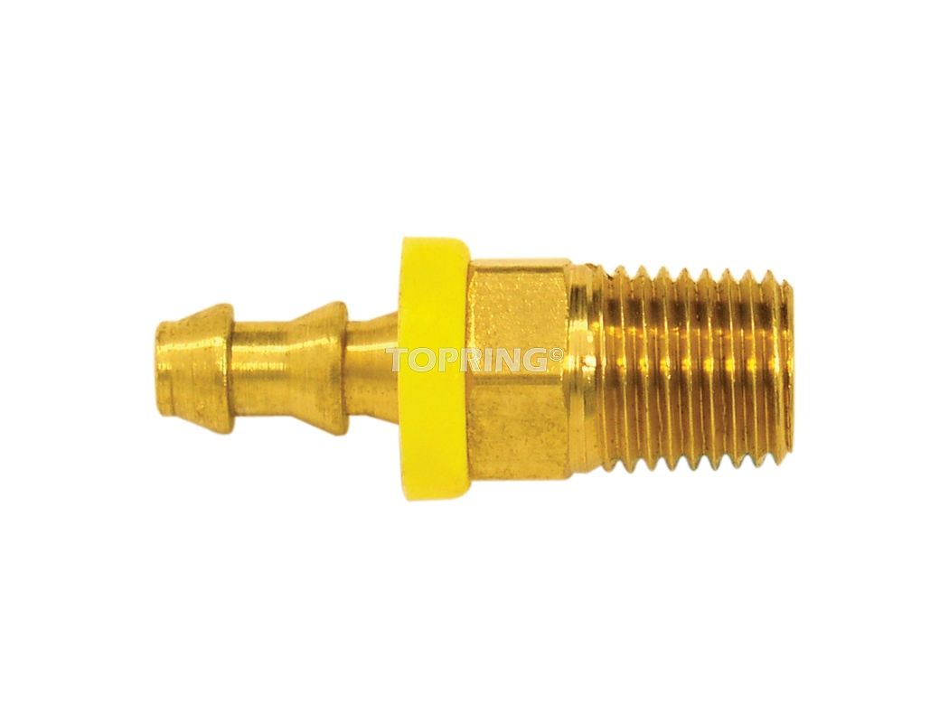 Topring Male fitting to hose barb lock-on 1/4 x 1/4(m)npt 100/cse