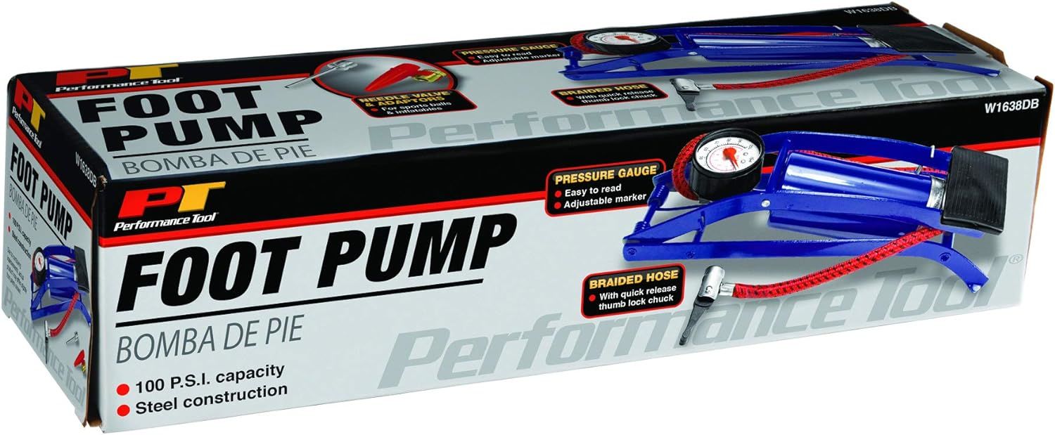 Performance Tools W1638DB - Foot Pump 100 PSI