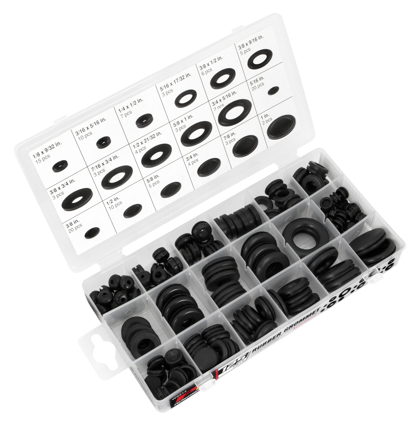 125 PCS RUB. GROMMET SET