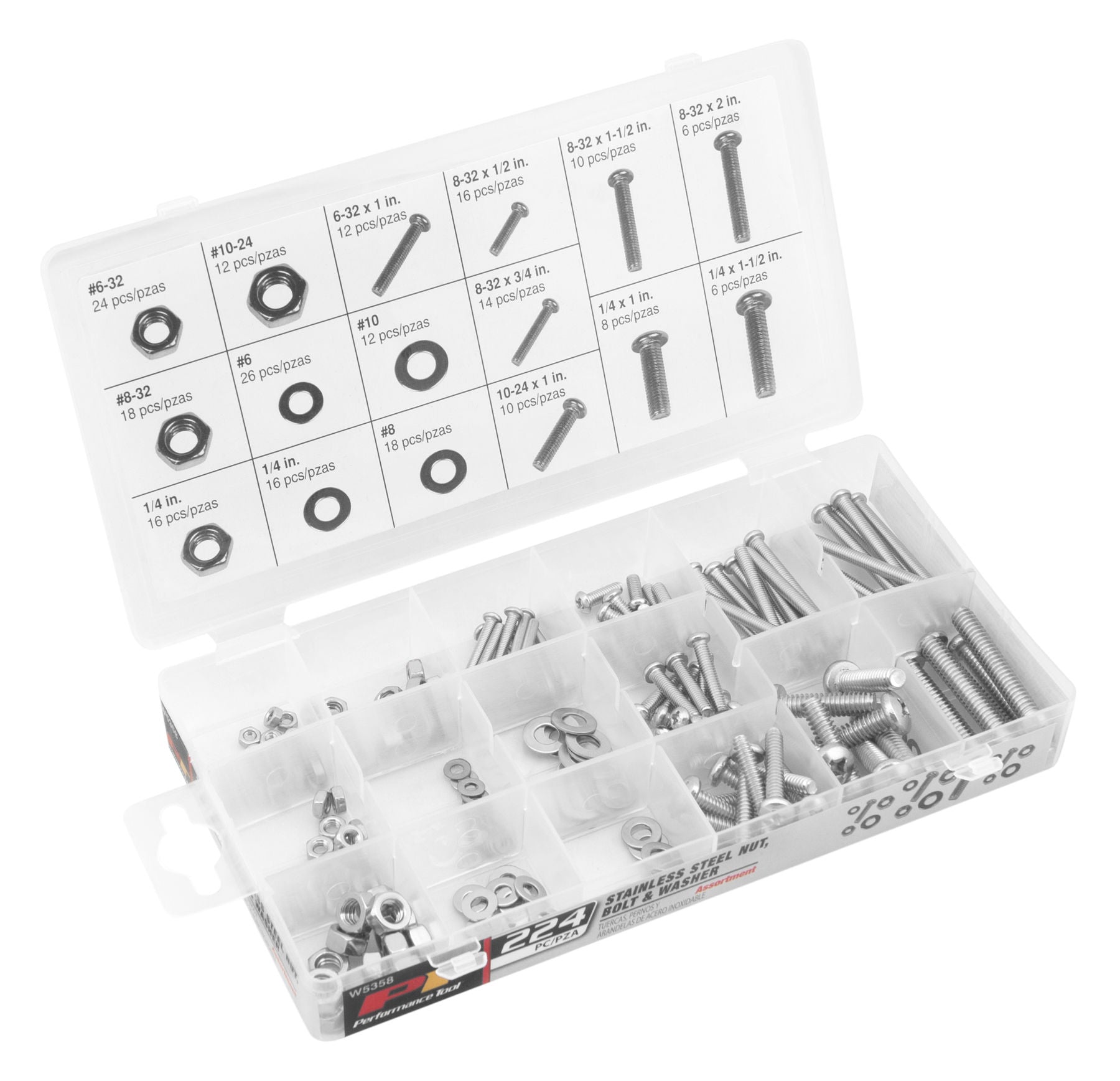 224 PC STAINLESS SCREW KIT