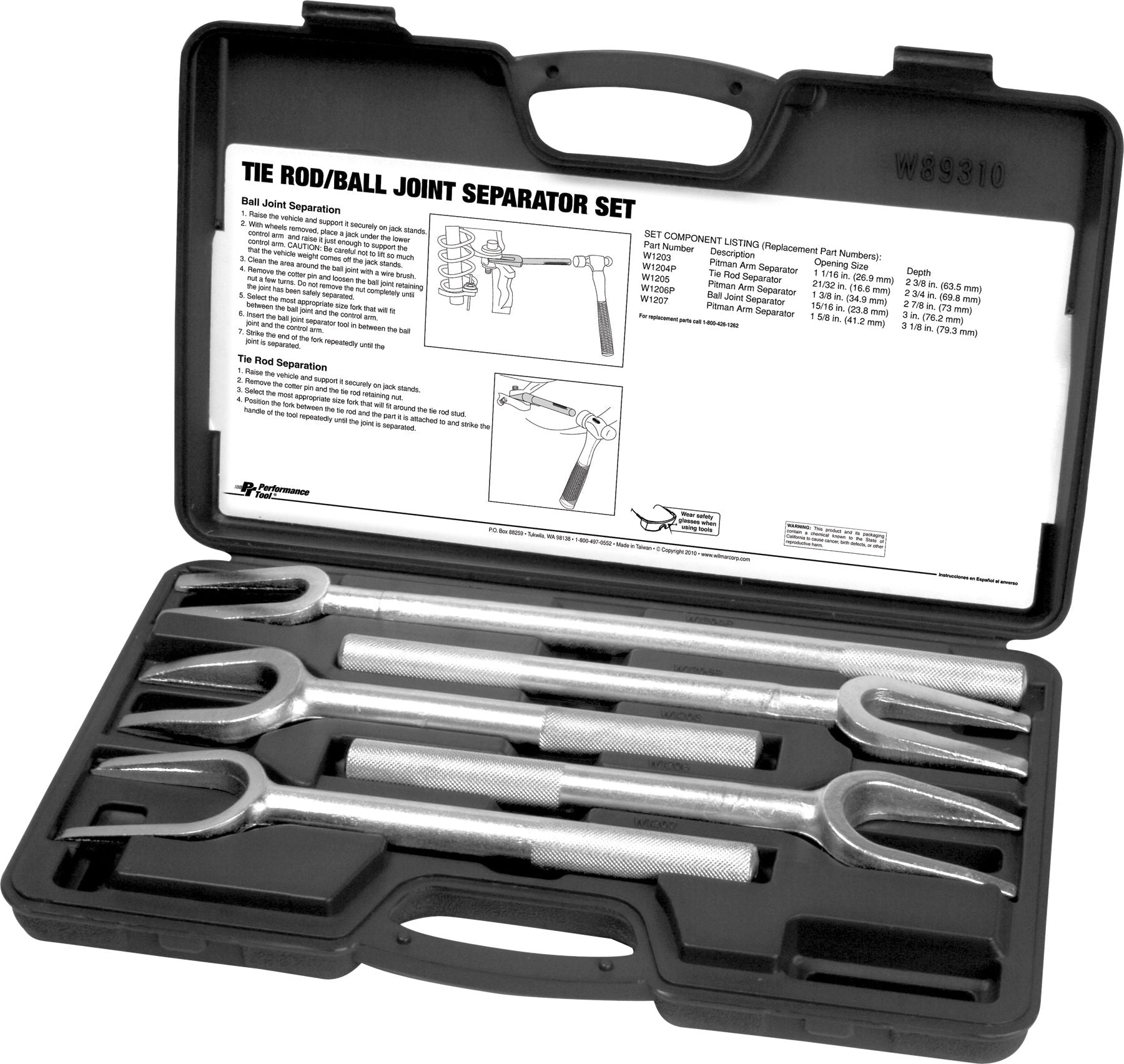 Performance Tools W89310 - 5 Pcs Pittman Arm Separators Set