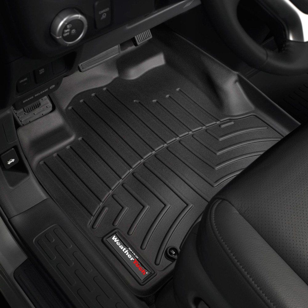 Weathertech® • 440501 • FloorLiner • Molded Floor Liners • Black • First Row • Honda Ridgeline 06-14