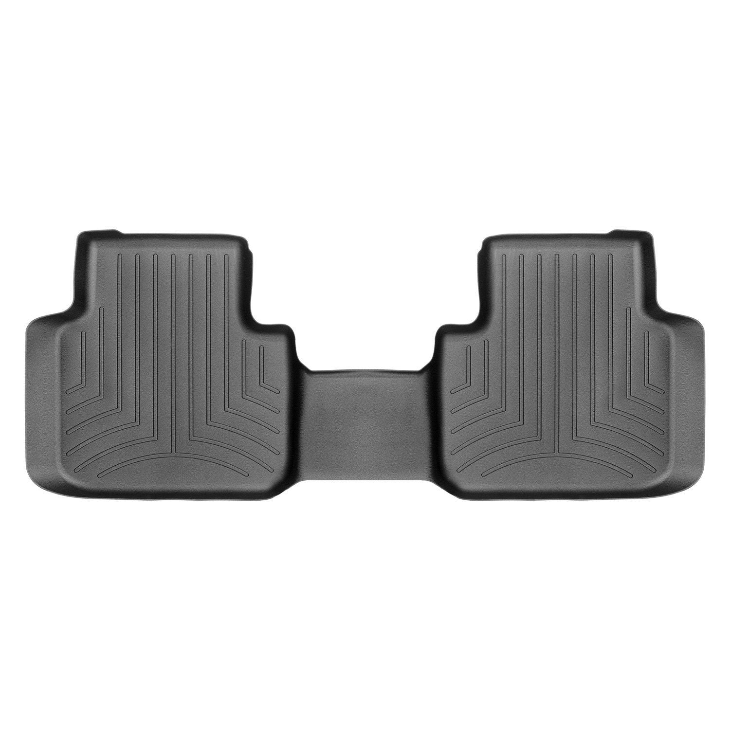 Weathertech® • 4410844 • FloorLiner • Molded Floor Liners • Black • Second Row • Volkswagen Atlas (with 2nd Row Bench Seats) 18-24 / Atlas Cross Sport 20-24