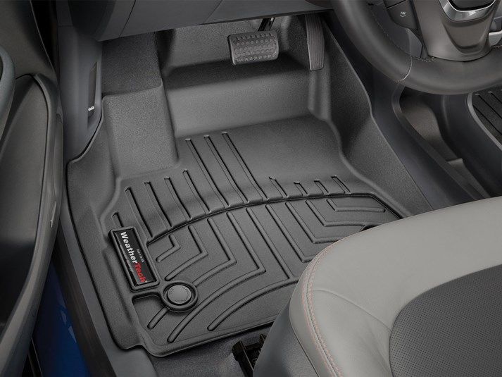 Weathertech® • 4411701 • FloorLiner • Molded Floor Liners • Black • First Row • Chevrolet Bolt EV 17-23 / Bolt EUV 22-23