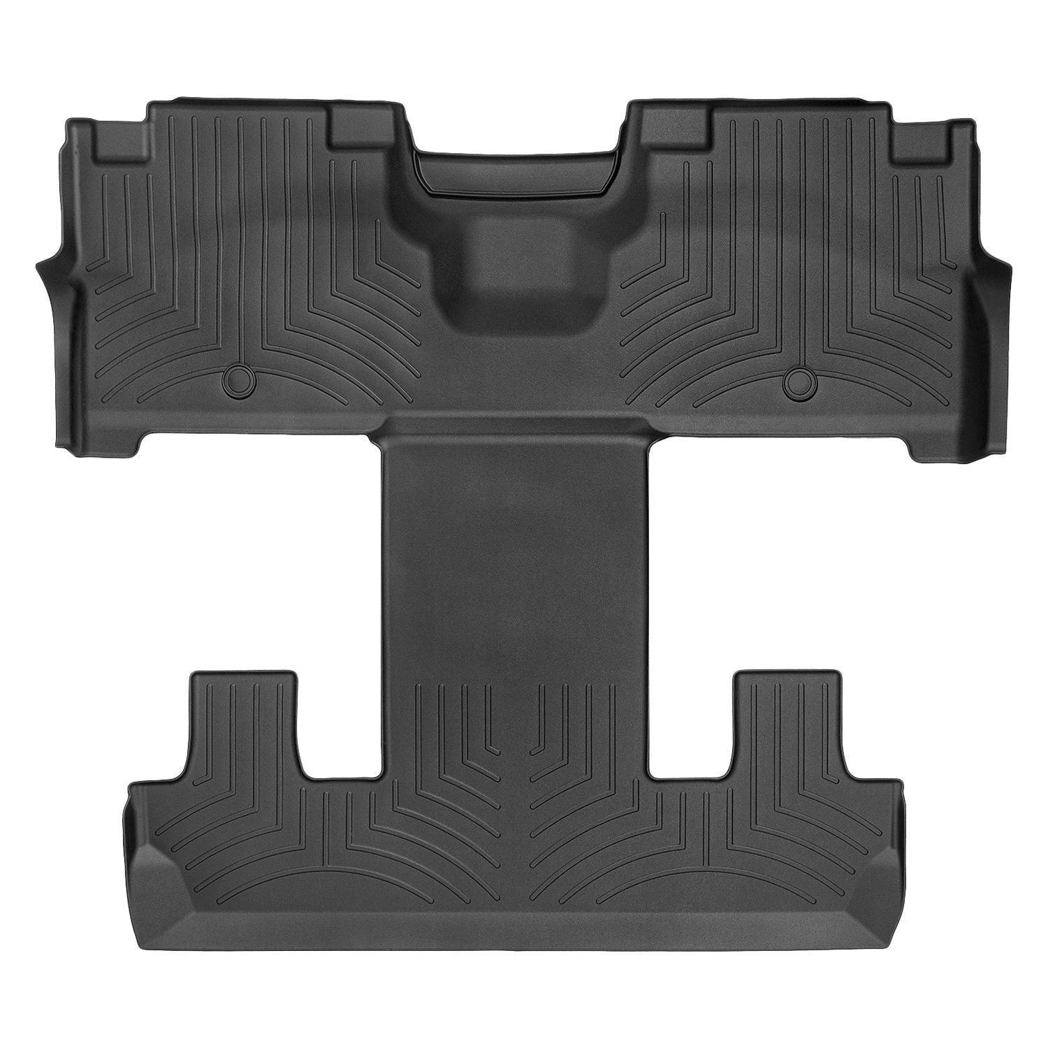 Weathertech® • 4412954 • FloorLiner • Molded Floor Liners • Black • Second & Third Rows