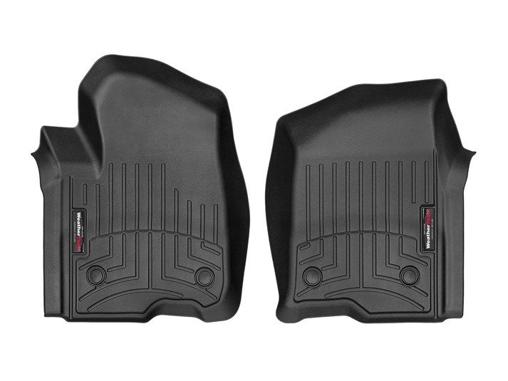 Weathertech® • 4414361 • FloorLiner • Molded Floor Liners • Black • First Row • Chevrolet Silverado 1500 LTD 2022